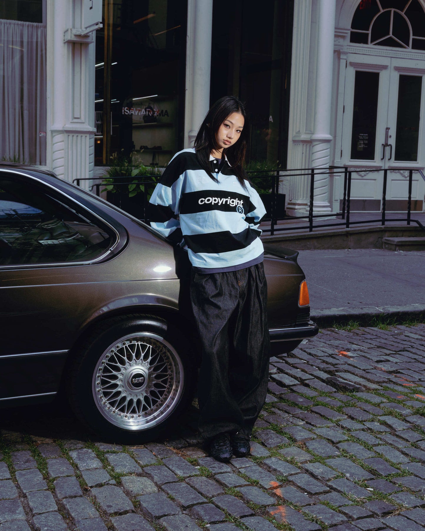 Sky Blue Copyright Rugby Polo