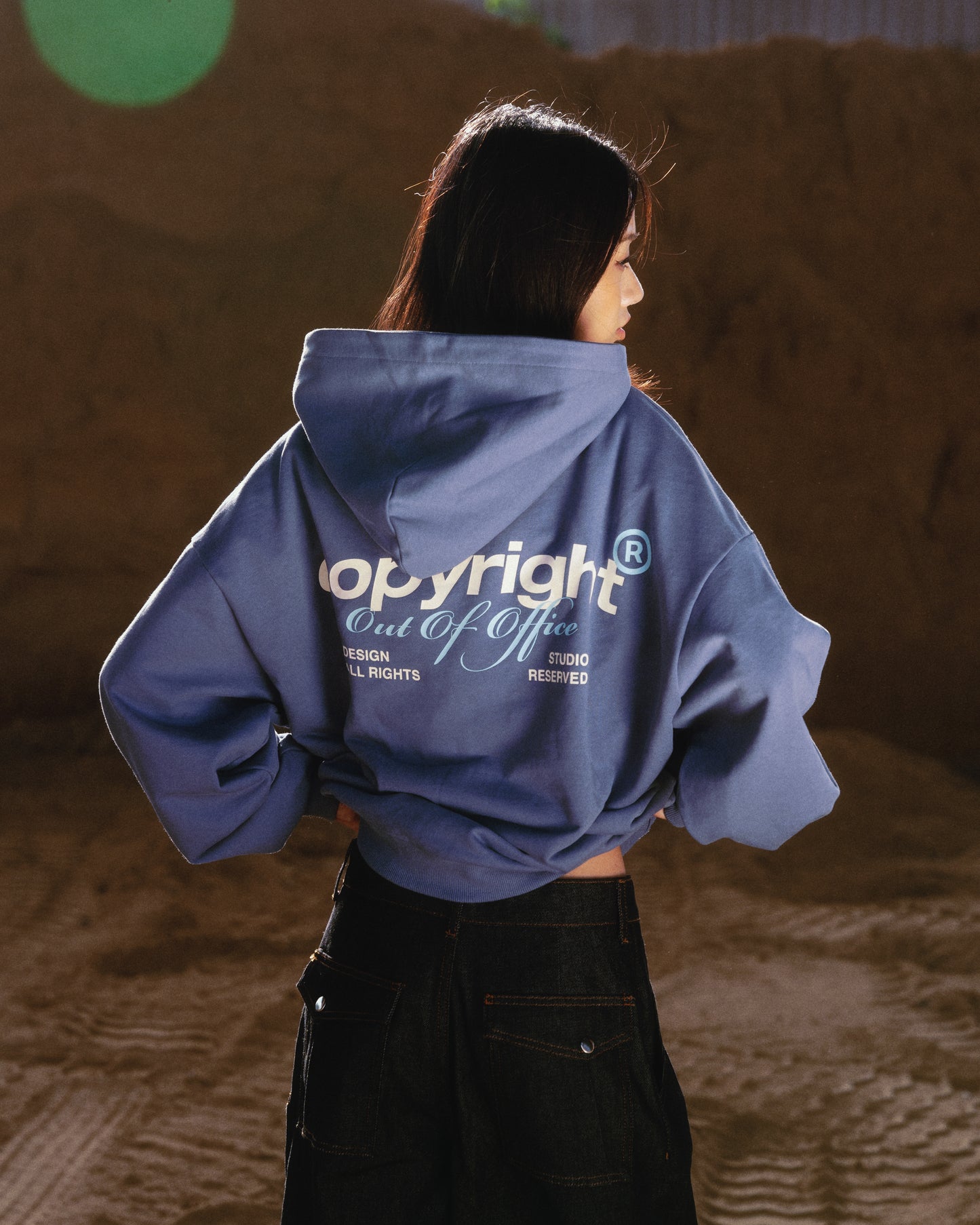Blue Out of Office Hoodie