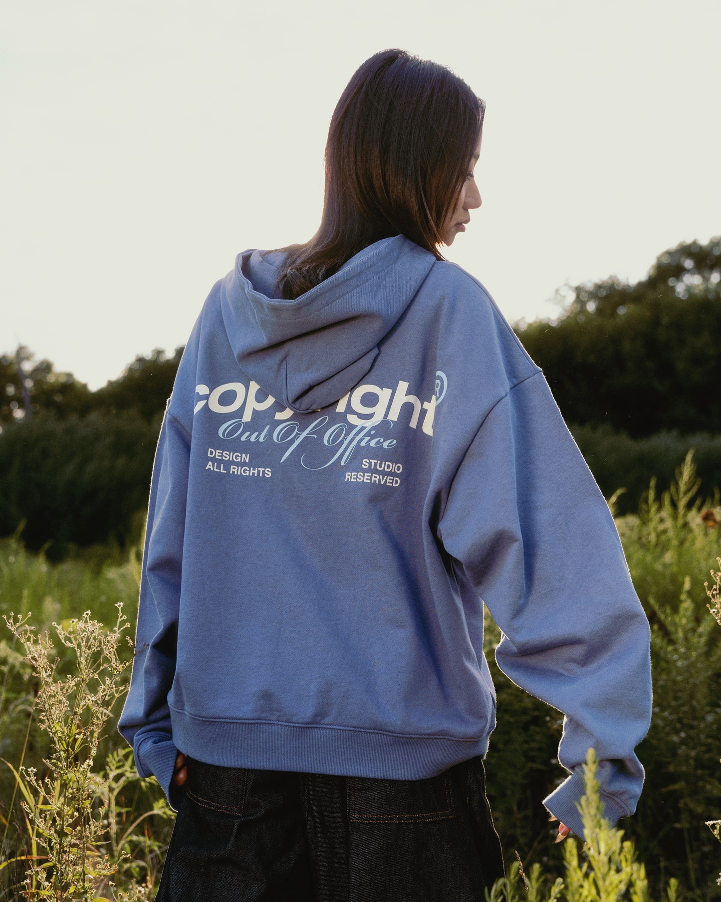 Blue Out of Office Hoodie