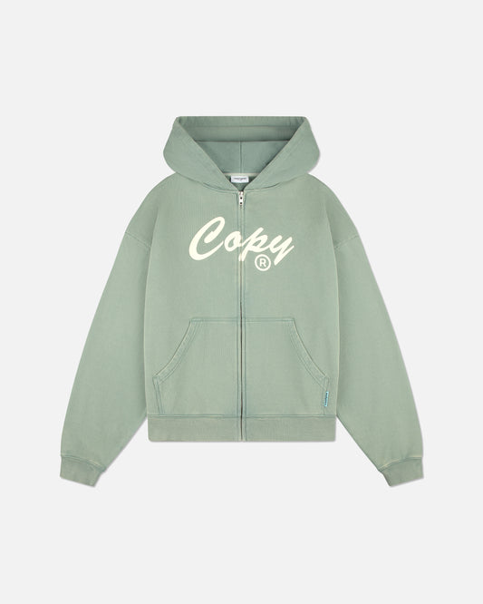 Washed Green Copy Zip Up