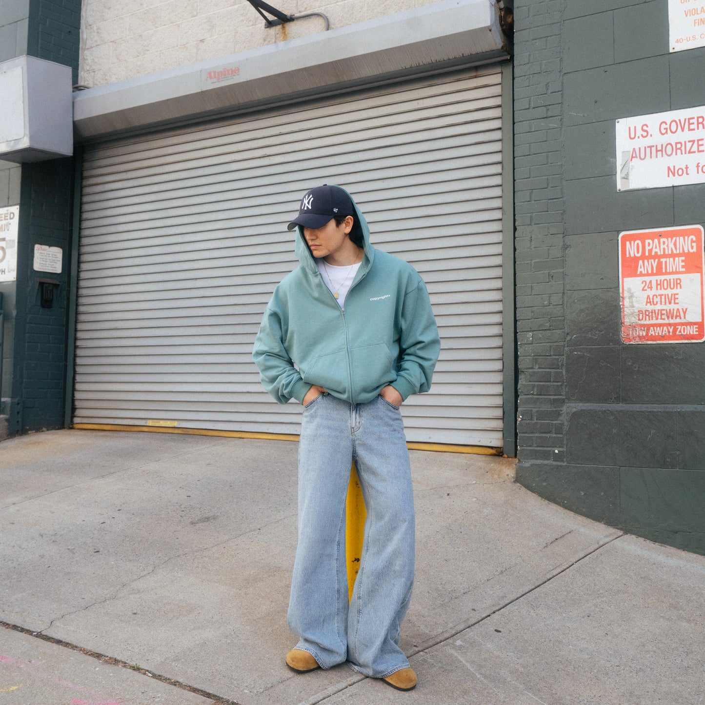 Seafoam Green Zip Up