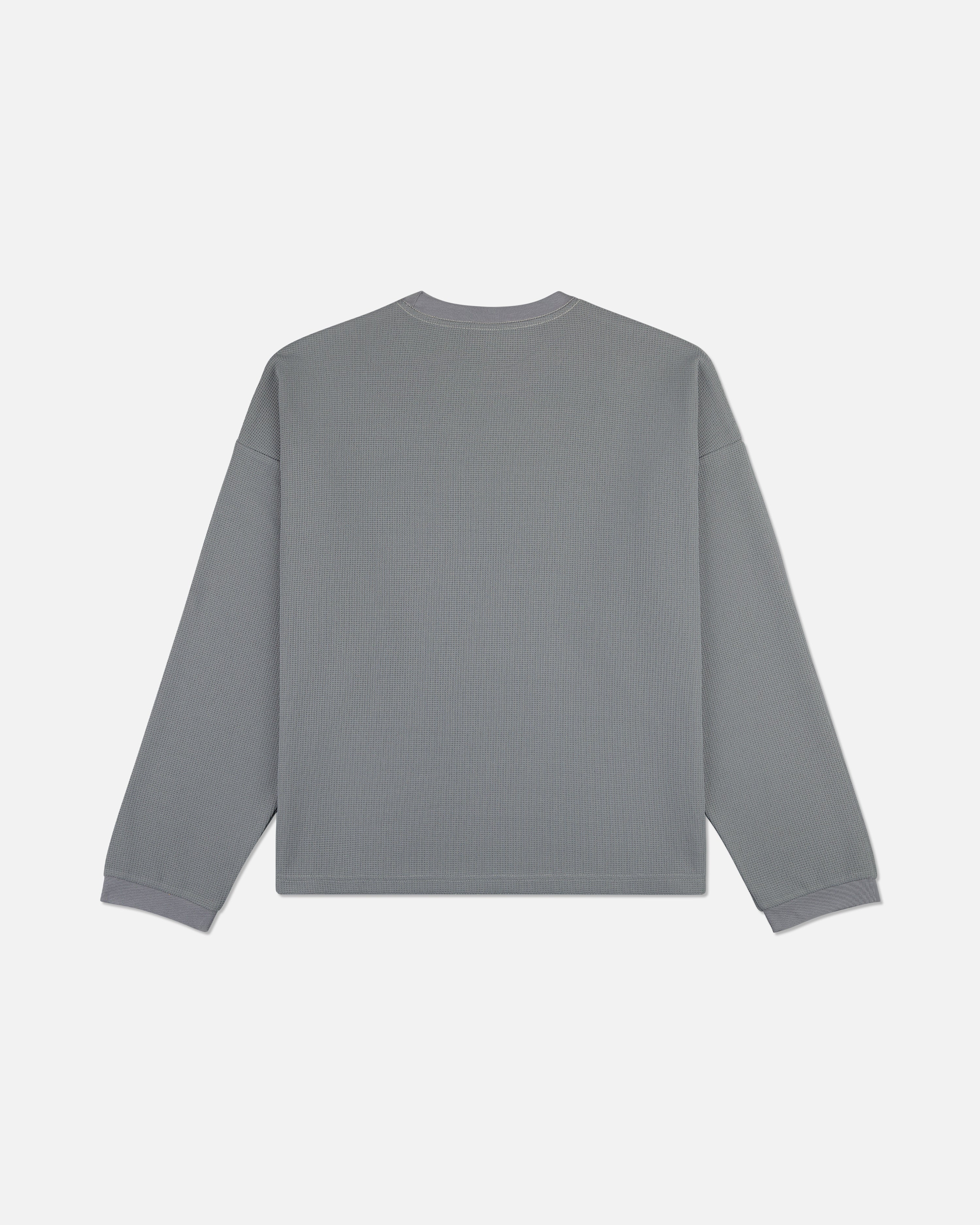 Grey Copy Waffle Tee – copyright